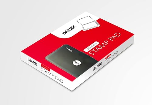 Miniatura 7 de Almohadilla de sello grande, almohadilla de fieltro de alta calidad, 3.45 x 6.20 pulgadas, ligera (azul)