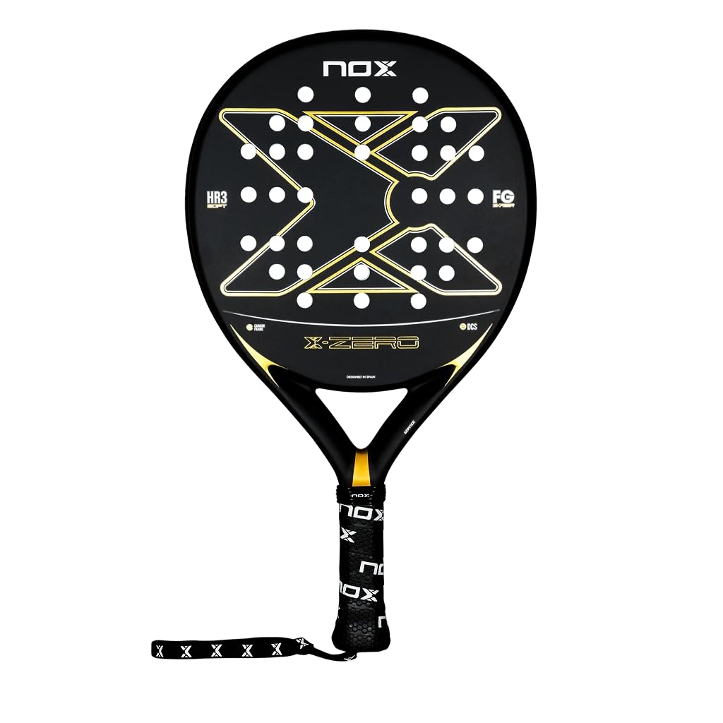 Nox X-Zero Negro y Oro (Exclusiva PadelPROShop) - Pala de Pádel Polivalente de Edición Limitada - Marco Reforzado, Gran Control y Potencia - Diseño Premium 2026