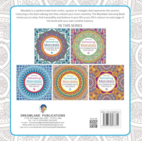 Refreshing Mandala - Colouring Book for Adults Book 2