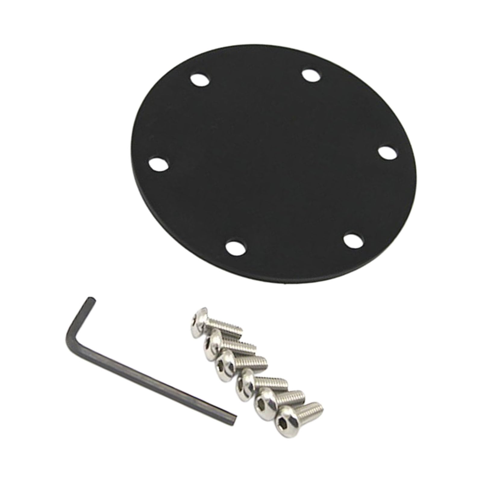 WGDYRP Racing Steering Wheel Horn Button Replacement Cover Made From Strong Aluminum For 6 Hole Aftermarket Wheels