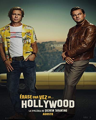 Erase Una Vez En Hollywood - Poster - cm. 30 x 40 - Shipped Rolled Inside Heavy Tube