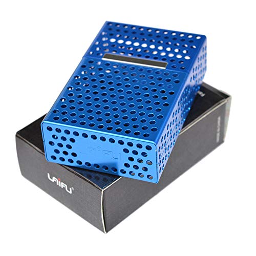 Preisvergleich Produktbild JSCFYJ Zigarettenetui Box Kreativ Hohl Tasche Halter zum 20 Zigaretten,Blue