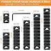 FNETUK Single Keymod Picatinny Rails Set 3 5 7 9 11 13 Slot with 13 T-Nuts & 13 Screws, 3 Allen Wrench - Black