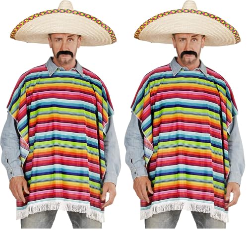 Poncho mexicain ample pour un déguisement express et confortable