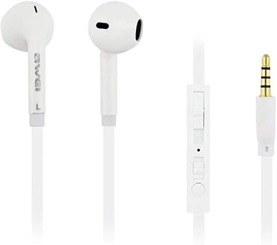 Awei ES-15HI Earbuds with Microphone - White