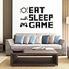 Eet Slaap Spel Sticker Herhaal Spelen Game Room Decal Game Poster Vinyl Muursticker Decoratieve Muurschildering Sticker…