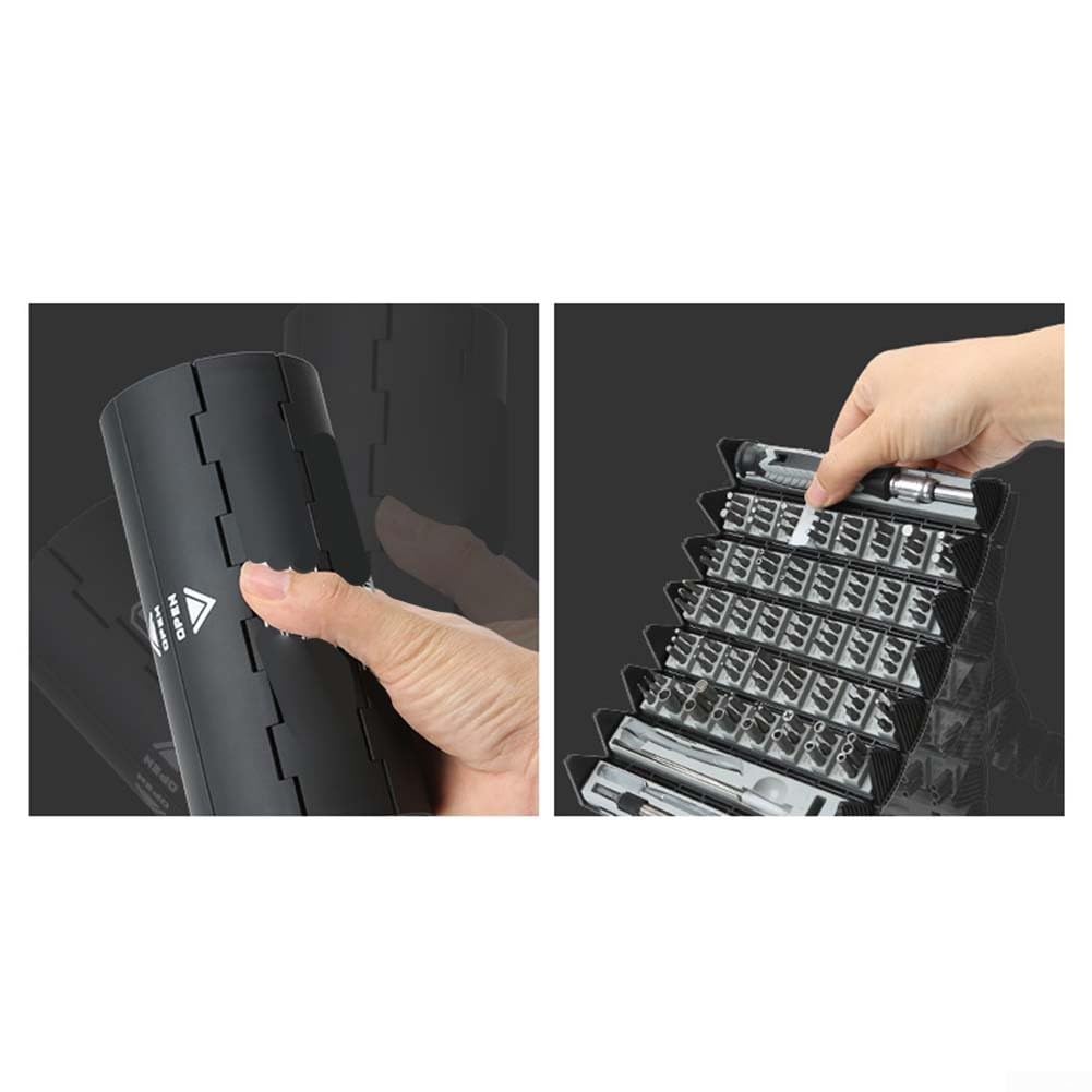 Set di cacciaviti di precisione, kit di riparazione 126 in 1 con punte in acciaio al cromo vanadio, manici ergonomici, custodia compatta per la manutenzione del cellulare, elettronica fai da te