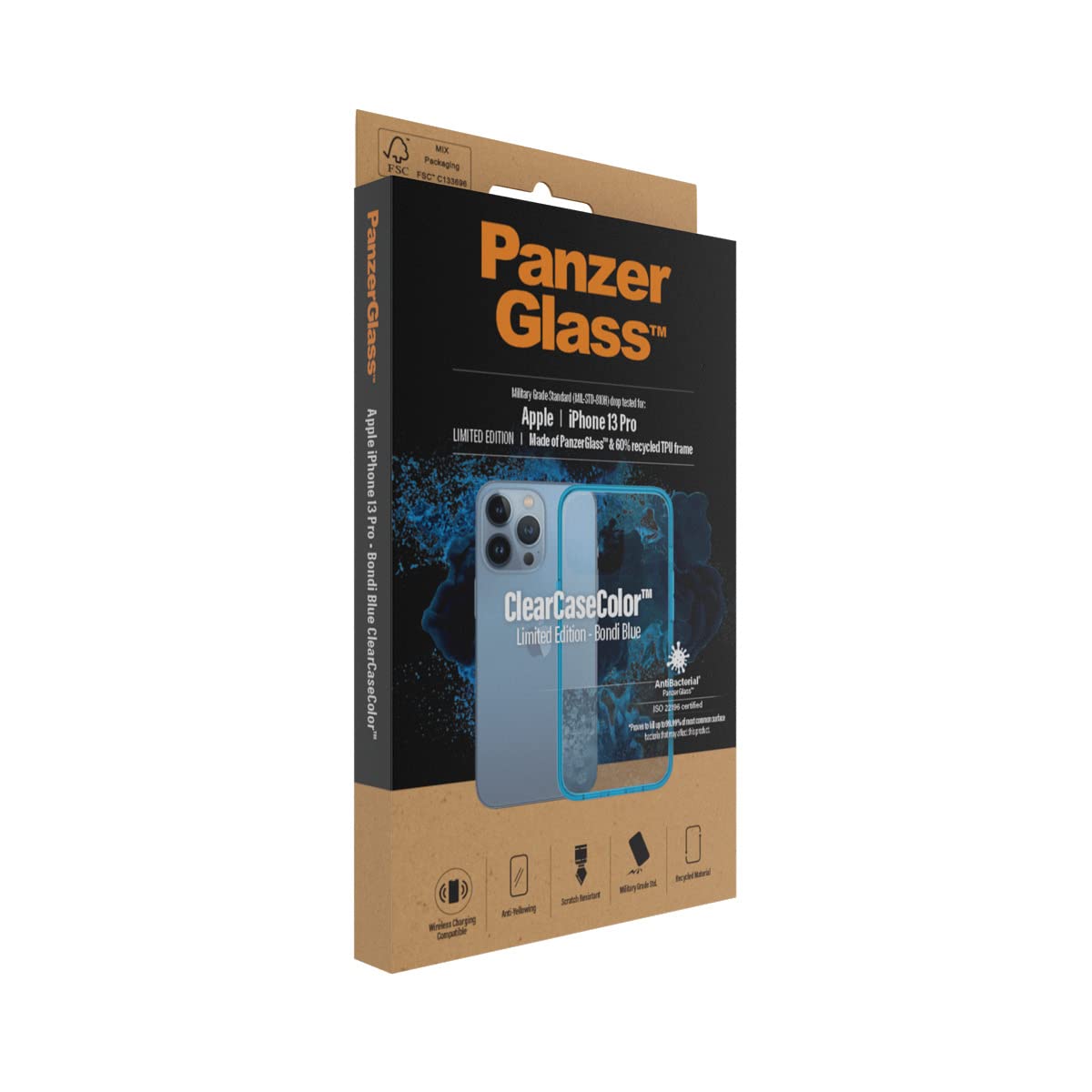 PANZER GLASS FUNDA TRANSP IPHONE 13 MINI ACCS