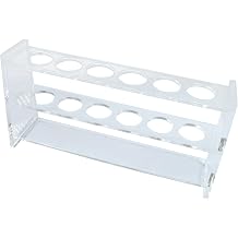 Acrylic Test Tube Rack, 21mm Diameter Test Tube Holder for 25ml Test Tubes6 Holes