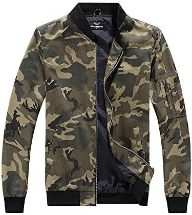 MADHERO Mens Bomber Jacket Lightweight Slim Fit Softshell Windbreaker