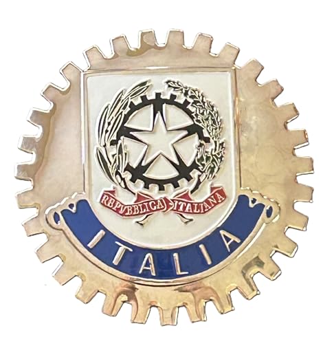 Italy Italian Coat of Arms Crest Car Grille Badge