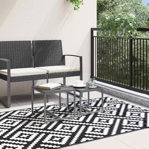 Tapis résistant aux intempéries et réversible ARAKIL pour sol de balcon et jardin