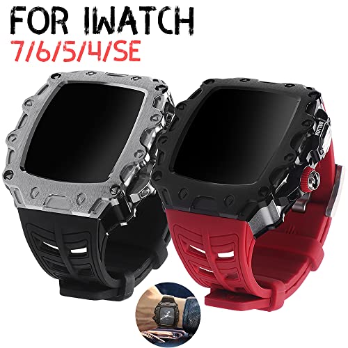 Protéger et modifier iWatch Series 8 7 6 SE avec le boîtier de montre métal