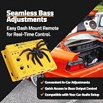 SoundStream BX-10A Bass Restoration Processor with Parametric Bass Equalizer, Digital Bass Processor for Car Audio, Balanced Inputs & Dash Mount Remote Control - Yellow - Image 4