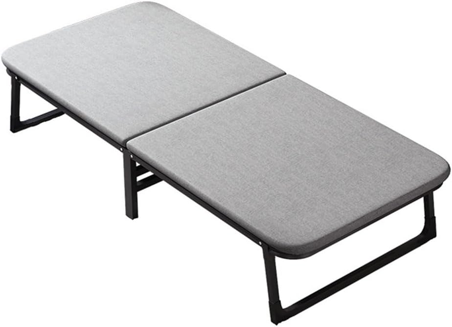 Office Folding Bed Upholstered Lunch Bed Single Household with Wheeled Beds Reinforced Beds Napping Artifacts(60cm)