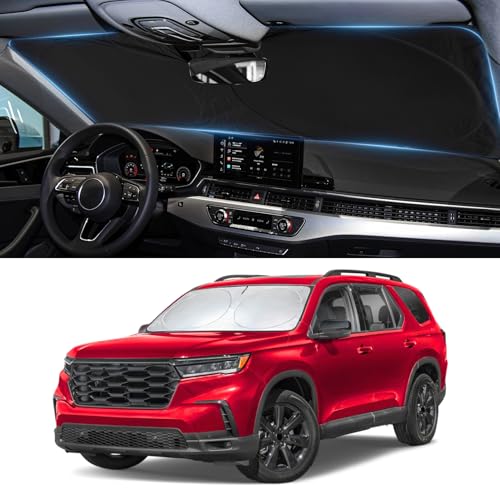 Image of Windshield Sunshade for Honda Pilot 2016-2024 2025 2026 Sun Shade Cover | Sun Visor Front Windshield Shield UV Heat Blocker Window Protector Car Accessories