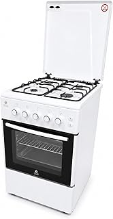 Gasline SHGG5060UW Gas Standherd mit Gasbackofen und Grill, Umluft SHGG5060UW, Weiß, LPG, Erdgas