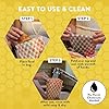 Beeswax Wrap Storage Bag by BeeBAGZ | Made In Canada | Reusable Food Storage Bags, Pack of 6, Plastic Free Biodegradable Food Wrap Alternative, Family Pack, 3 Small + 2 Medium + 1 Large, (Multicolors) #4