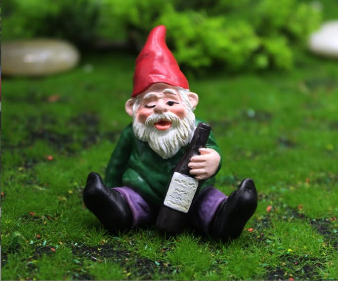 Set 4 Gnomi Da Giardino In Resina - Decorazione Colorata Per Esterni E Interni - Foto 8