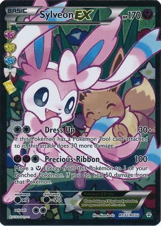 Pokemon Sylveon EX - RC32/RC32 - Full Art Ultra Rare Generations Singles