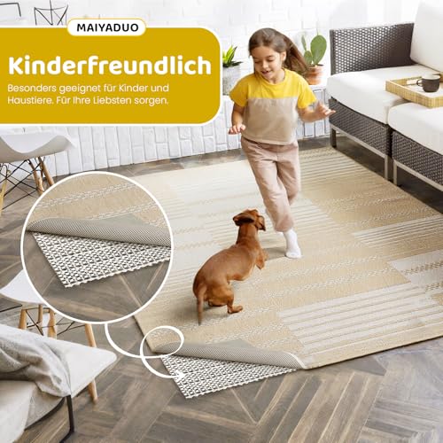 Foto von MAIYADUO Antirutschmatte für Teppich 60 x 150 cm, Teppich Antirutschunterlage, Rutschmatte Teppichunterlage rutschfest Teppichstopper, Anti Rutsch Matte Mehrzweck für Schubladen Regale Tablett Auto