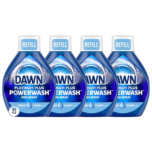 Dawn Powerwash Spray Refill, Dish Soap, Dishwashing Liquid, Cleaning Supplies, Fresh, 4 Refill, 21.5 Fl Oz - image 1
