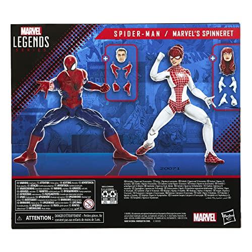Bonecos Marvel Legends Series, 2 Figuras 15 cm - Homem-Aranha e Marvel’s Spinneret - F3456 - Hasbro,