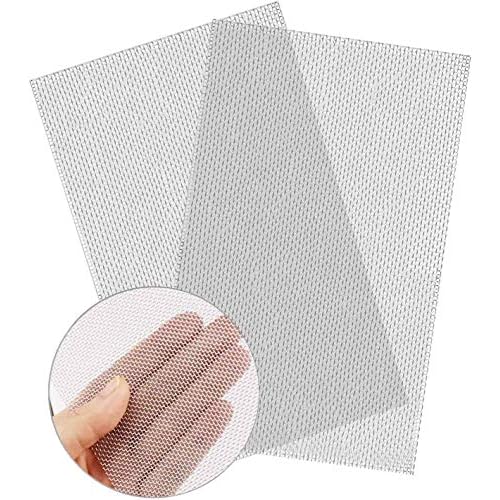 2 Stück 304 Edelstahl-Drahtgeflecht 20 Mesh, Lüftungsgitter Metall Nagerbekämpfung Insektengitter Schädlingsschutzgitter, hartes und hitzebeständiges Siebnetz, leicht zu schneiden(210 x 300mm)