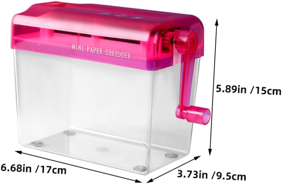 2pcs Portable Manual Paper Shredder Lightweight Mini Desktop Shredder for Home Office Use Efficient Handheld Document Shredding Tool for Notes Bills Photos Non-Powered
