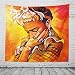 SK-PBB Wandteppich Frida Kahlo und Blume Die rauchenden Frauen mit Kaffee Mexiko Frauen Maler Wandteppich Figur Portrait Wanddeko Poster Schlafzimmer, Polyester, 4, 180X230cm