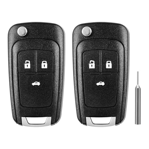 ShnminEU 2 carcasas para llave de coche Chevrolet Aveo Matiz Cruze Captiva Spark Orlando Trax y Opel Insignia Astra Meriva Zafira Movano Mokka Adam llaves de coche carcasa accesorios