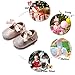 Felix & Flora Infant Baby Girls Shoes Soft Rubber Sole Princess Dress Shoes Baby Walking Shoes(Infant/Toddler)(2-2.5 Years Toddler,Glitter Pink)