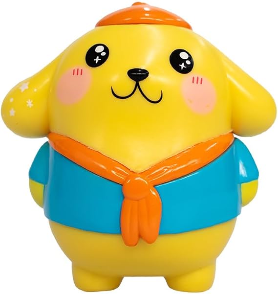 COMANSI Pompompurin Collectible Figure with 5 Exclusive Hello Kitty and Friends Accessories