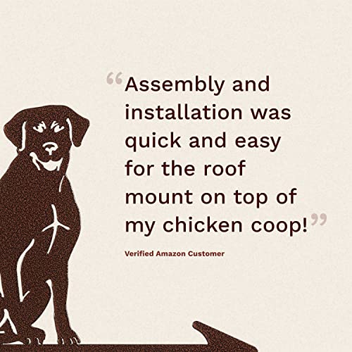 EZ Vane Labrador Retriever Dog Weathervane — Roof Mount, Wind Cups, Antique Copper Finish, Steel with Durable Triple Powder Coating, Handcrafted in USA