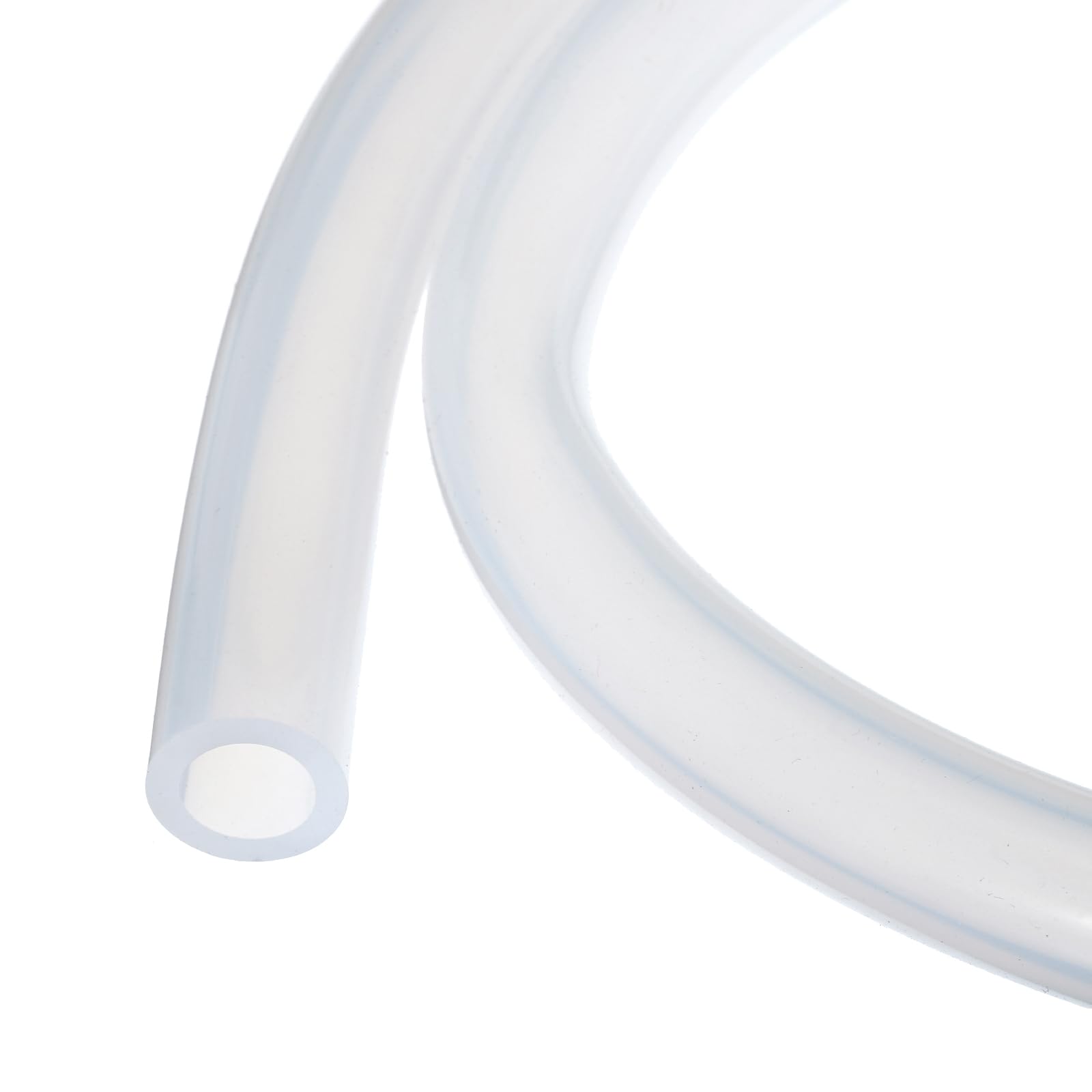 3.3ft 1/2" ID x 3/4" OD Silicone Tubing Clear Industrial Plastic Tubing Pure Silicone Hoses for Pump Siphoning Draining Irrigation Brewing