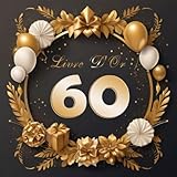  Livre D\'Or 60 Ans: Anniversaire Souvenir Or I Félicitations Écrites I Registre Des Cadeaux I Idée Cadeau pour les 60 Ans I Joyeux Anniversaire Diamant Décoration