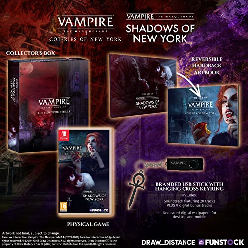 Vampire the Masquerade Coteries and Shadows of New York Collector Edition Nintendo Switch - vue 6