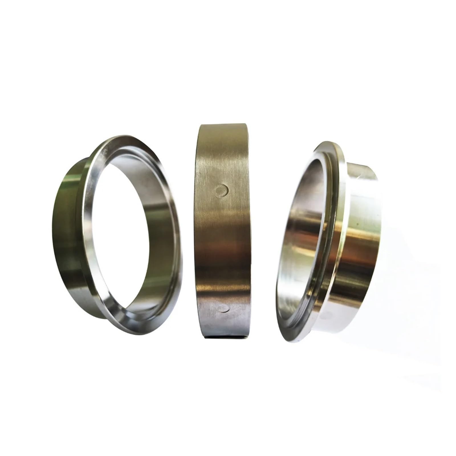 Muzhen Store 1.5-6.0 cala stal nierdzewna 304 męski żeński kołnierz rura wydechowa samochodu V opaska zaciskowa kołnierz jedna para kołnierza (Color : 2.5inch)