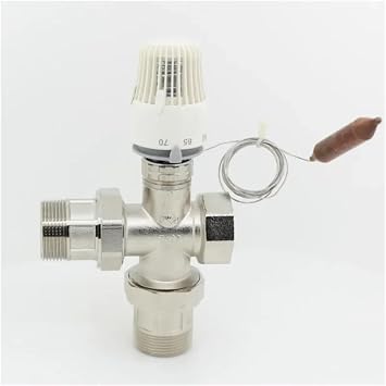 30-70 Degree Regulate Floor Heating System Thermostatic Radiator Valve M30*1.5 Remote Controller 3 Way Valve DN15 DN20 DN35 DN32Actuator