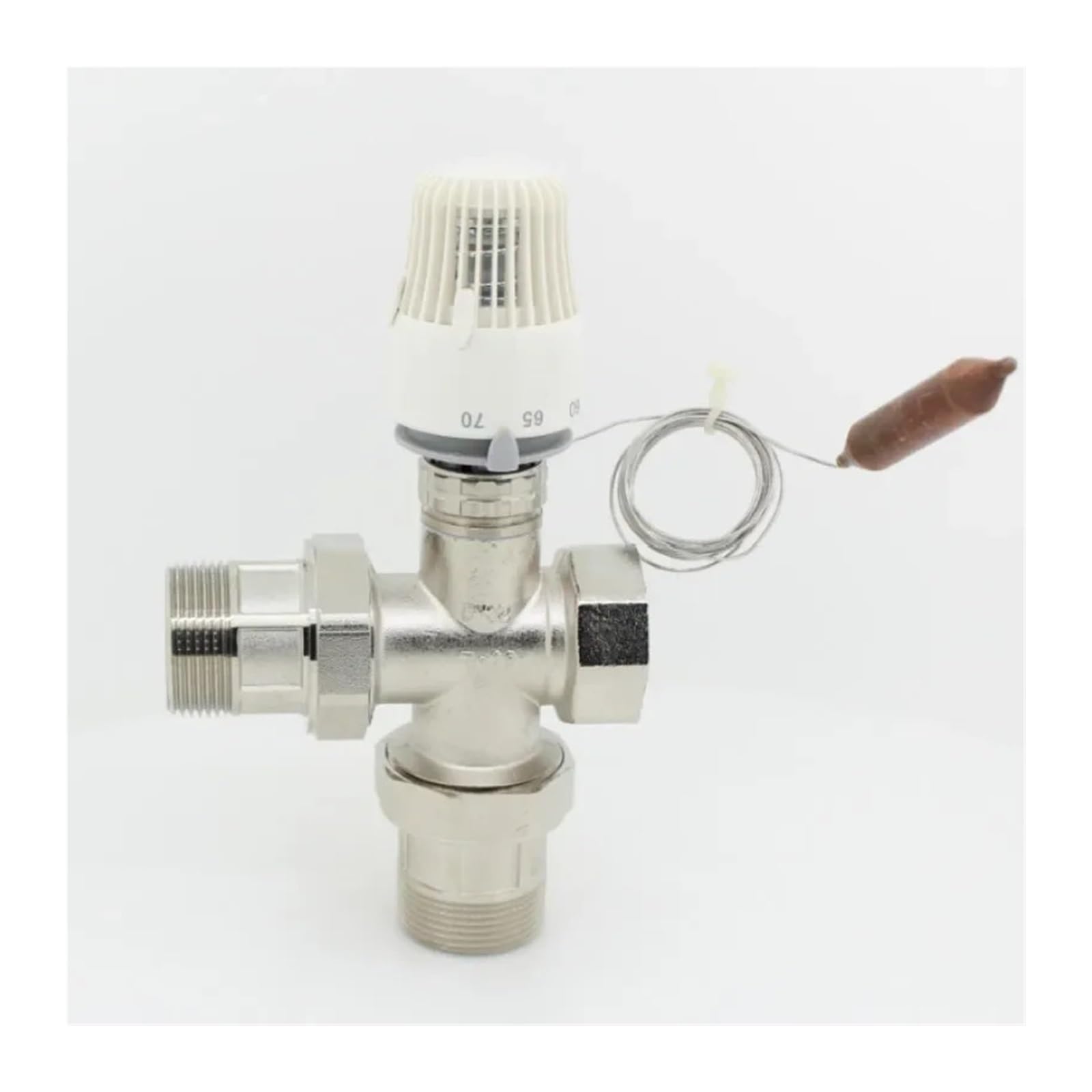 CHULKJFX 30-70 Degree Regulate Floor Heating System Thermostatic Radiator Valve M30*1.5 Remote Controller 3 Way Valve DN15 DN20 DN35 DN32(DN25)