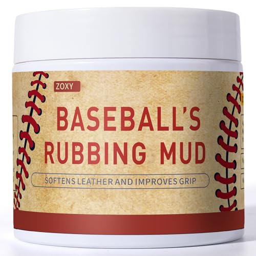 ZOXY Baseball Rubbing Mud – Break-in, Enhanced Grip & Reduce Shine, Baseball Mud for Leather Game Balls