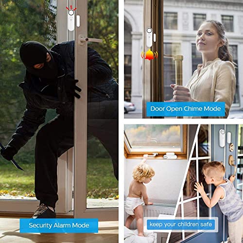 Door Window Alarm Sensor With Remote: 120Db Pool Alarm When Doors Opening Sliding, Wireless Magnetic Home Security Sensors Alarm For Kids Child Toddler Dementia Safety #TOP1