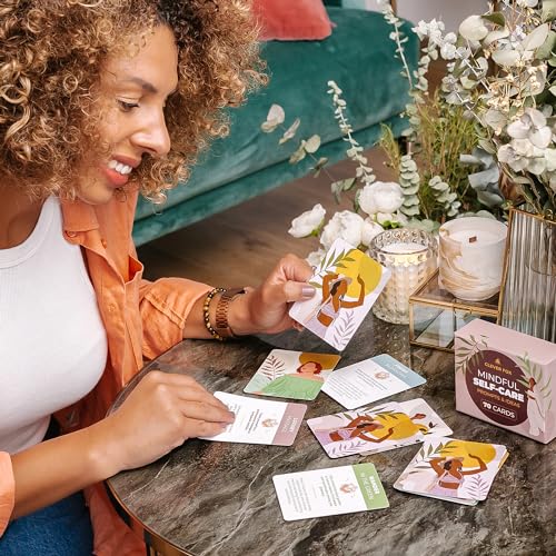 Clever Fox Self-Care Cards for Stress & Anxiety Relief – 70 Calming Mindfulness, Self-Love & Mental Health Cards – Health & Wellness Gifts for Women - Image 6