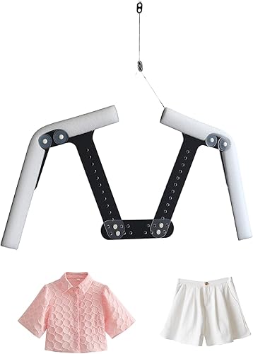 Percha invisible con forma de maniquí ajustable, soporte de acrílico para colgar ropa, montaje en pared, para venta al por menor, boutique