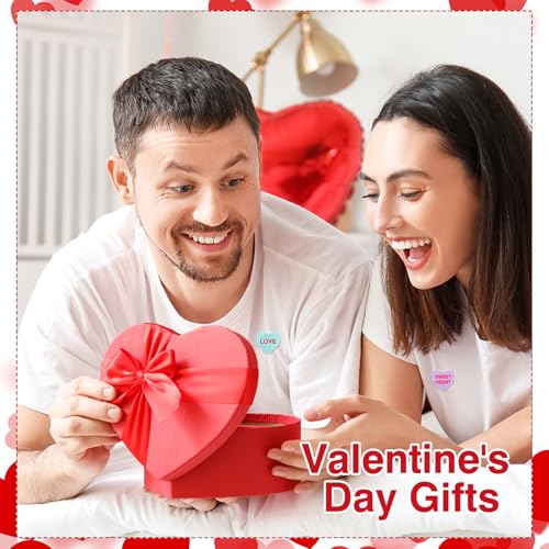 Image of Giegxin 40 Pcs Valentine's Day Conversation Heart Pins for Women Love Candy Pins Romantic Words Lapel Brooch Backpacks for Jackets Bags Hats Valentines Day Accessories Gifts