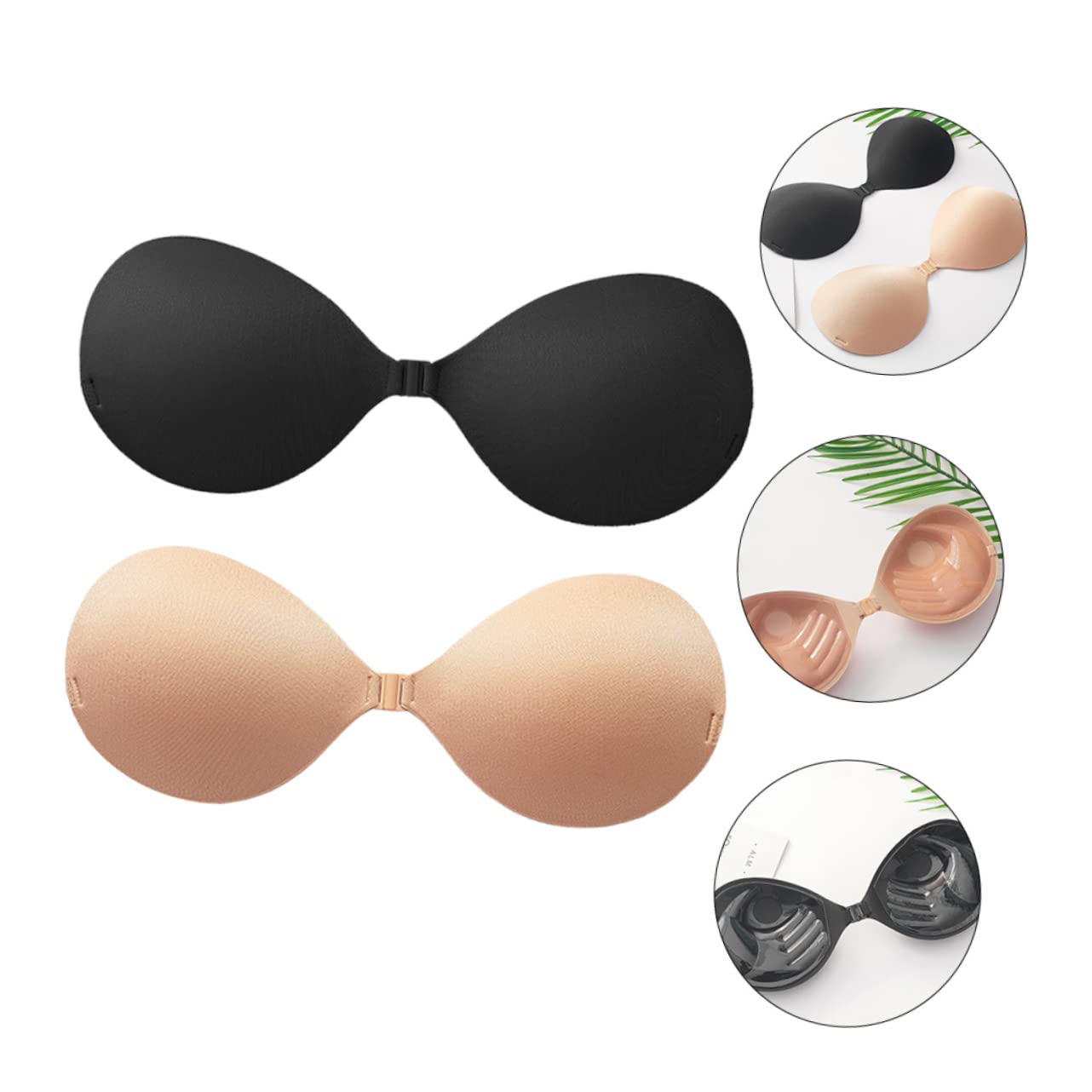 Holibanna Pegatinas De Ropa Interior Sin Costuras Para Mujer Sujetadores De Chicas Sujetador Sin Espalda y Sin Tirantes Sujetador Push up Sin Tirantes Gel De Sílice