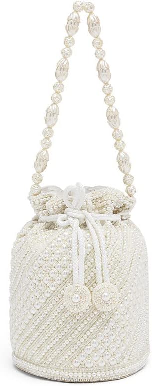 Miniatura 8 de Aheli Bags Gift for Women Evening Bag Clutch Ethnic Bride Purse with Drawstring
