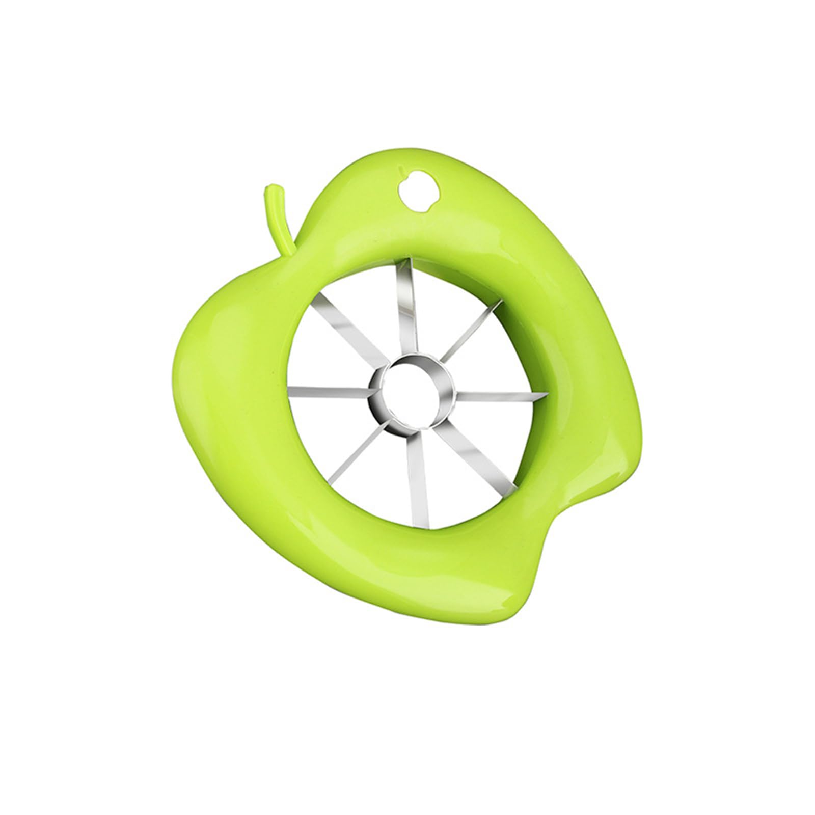 Muloo Green Plastic & Stainless Steel Multipurpose Fruit Slicer with 8 Wedges Apples Slicers Corer