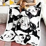 Sviuse Panda Blanket Cute Fleece Blanket for Girls Panda Gifts Soft Blankets for Girl and Women (Panda 7, (50' X 60')