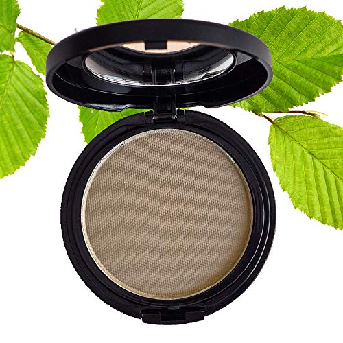 Fifth & Skin (MOCHA) Natural Water Resistant Brow Powder – EYEBROW SHAPER – EYEBROW FILLER - Talc free – organic - made in usa